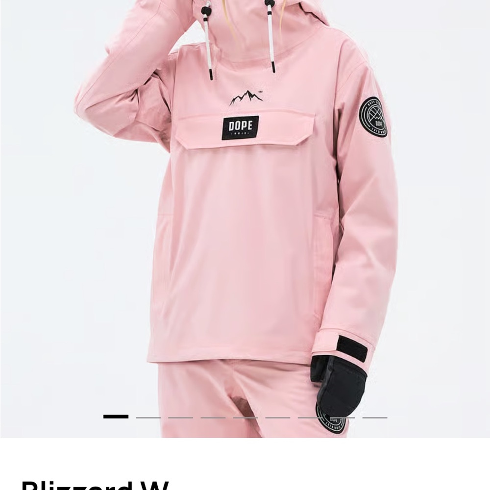 DOPE Light Pink Snow Pullover